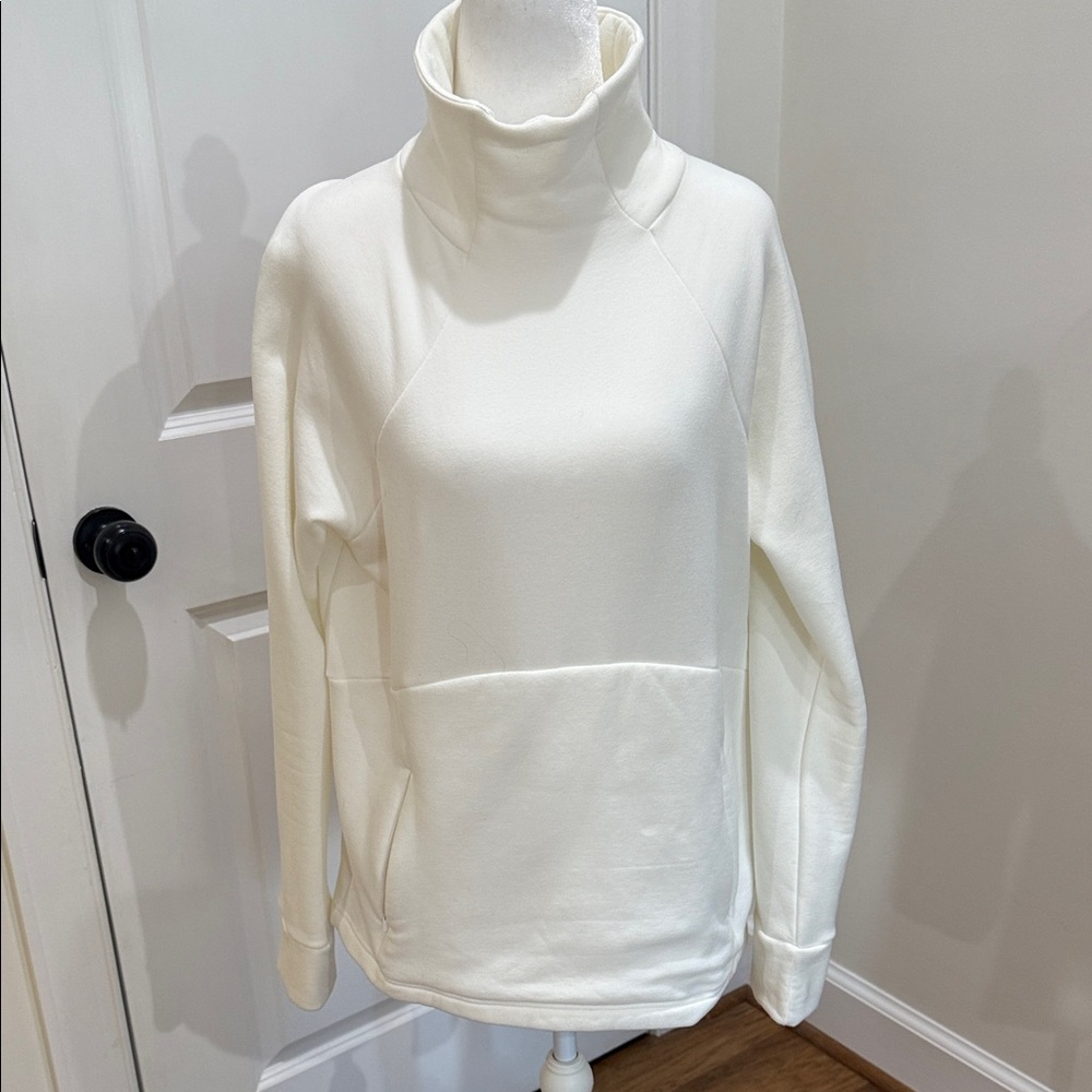 Women's Cream Turtleneck Sweatshirt or pullover